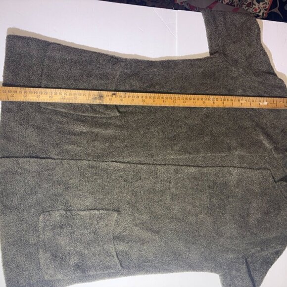 Barefoot Dreams CozyChic Lite Long Weekend Cardi Sweater Open Olive Size Small - Picture 7 of 9